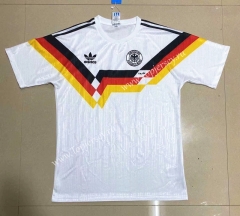 1990 Retro Version Germany Home White Thailand Soccer Jersey AAA-908