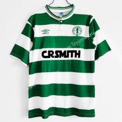 Retro Version 1987-1988 Celtic Home White&Green Thailand Soccer Jersey AAA-C1046