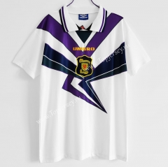 Retro Version 1994-1996 Scotland Away White Thailand Soccer Jersey AAA-C1046