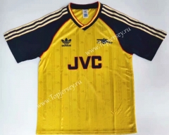 Retro Version 88-89 Arsenal Away Yellow Thailand Soccer Jersey AAA-912