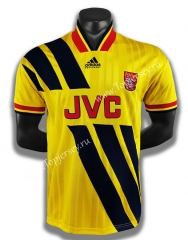 Retro Version 93-94 Arsenal Away Yellow Thailand Soccer Jersey AAA-C1046