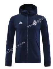 2020-2021 Real Madrid Royal Blue (Ribbon) Thailand Soccer Jacket With Hat-LH