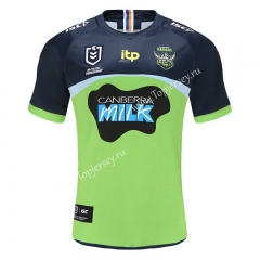 2020-2021 Raiders Away Royal Blue&Green Thailand Rugby Jersey