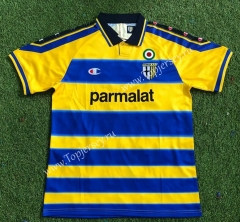 Retro Edition 99-00 Parma Calcio Home Yellow&Blue Thailand Soccer Jersey AAA-503