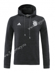2020-2021 Bayern München Black ( Ribbion ) Thailand Soccer Tracksuit Top With Hat-LH
