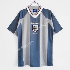 Retro Version 96 England Away Blue&Gray Thailand Soccer Jersey AAA-C1046