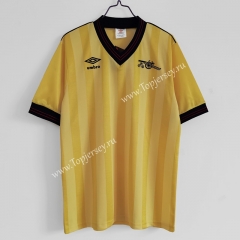 Retro Version 1983-1986 Arsenal Away Yellow Thailand Soccer Jersey AAA-C1046