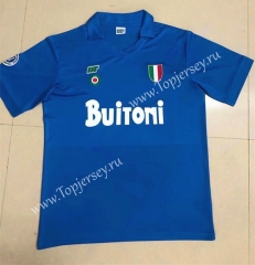 Retro Version 87-88 Napoli Home Blue Thailand Soccer Jersey AAA-HR