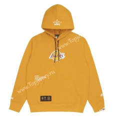 Joint Version Lakers Yellow Tracksuit Top With Hat-LH