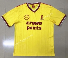 Retro Version 85-86 Liverpool Yellow Thailand Soccer Jersey AAA-908