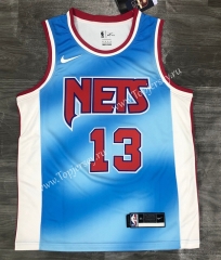 Retro Edition 2020-2021 Brooklyn Nets Blue #13 NBA Jersey-311