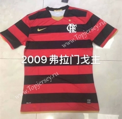 Retro Version 2009 Flamengo Home Red and Black Thailand Soccer Jersey AAA-826