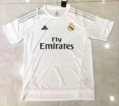 Retro Version 15-16 Real Madrid Home White Thailand Soccer Jersey AAA-826