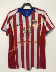 Retro Version 04-05 Atletico Madrid Home Red & White Thailand Soccer Jersey AAA-811