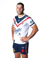2021 Australia Roosters Away White Thailand Rugby Shirt