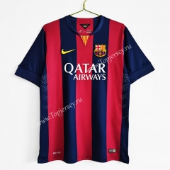 Retro Version 2014-2015 Barcelona Home Red&Blue Thailand Soccer Jersey AAA-C1046
