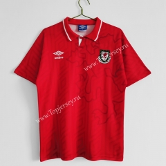 Retro Version 92-94 Wales Home Red Thailand Soccer Jersey AAA-C1046