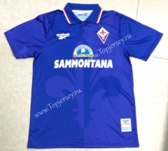 Retro Version 95-96 Fiorentina Home Blue Thailand Soccer Jersey AAA-HR