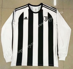 Retro Version Juventus Home White LS Thailand Soccer Jersey AAA-818