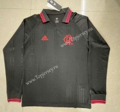 Retro Version Flamengo Black LS Thailand Soccer Jersey AAA-818