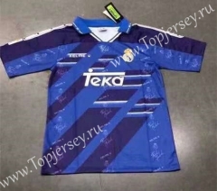 Retro Version 94-96 Real Madrid Away Royal Blue Thailand Soccer Jersey AAA-HR