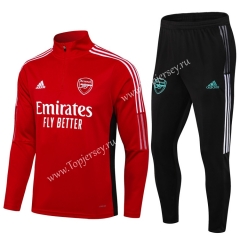 2021-2022 Arsenal Red Thailand Soccer Tracksuit-411