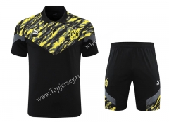 2021-2022 Borussia Dortmund Black Thailand Polo Uniform-418