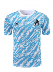 2021-2022 Olympique de Marseille Blue&White Thailand Training Shirt-418