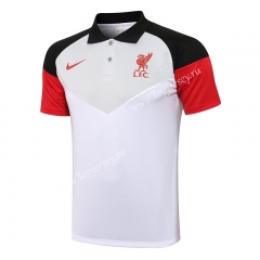 2021-2022 Liverpool White&Gray Thailand Soccer Polo Shirt-815