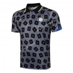 2021-2022 Inter Milan Gray (pad printing) Thailand Polo Shirt-815