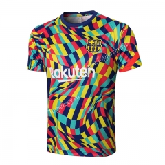 2021-2022 Barcelona Multicolour Short-sleeved Thailand Soccer Tracksuit Top-815