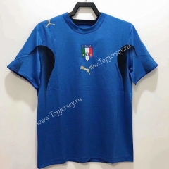 Retro Version 06 Italy Home Blue Thailand Soccer Jersey AAA-811