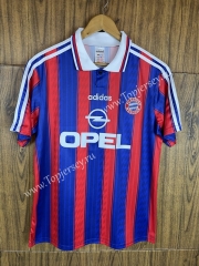 Retro Version 95-97 Bayern München Home Red&Blue Thailand Soccer Jersey AAA-811