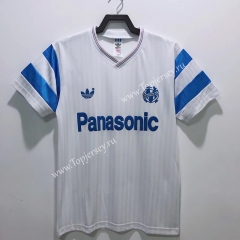 Retro Version 90 Olympique de Marseille Home White Thailand Soccer Jersey AAA-811