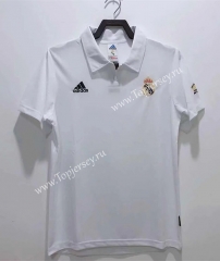 Retro Version 02-03 UEFA Champions League Real Madrid Home White Thailand Soccer Jersey AAA-811