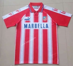 Retro Version 94-95 Atletico Madrid Home Red & White Thailand Soccer Jersey AAA-HR