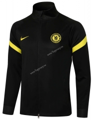 2021-2022 Chelsea Black High Collar Thailand Soccer Jacket-815