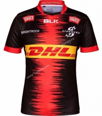 2021 Stormers Away Black&Red Thailand Rugby Jersey