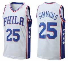 Philadelphia 76ers White #25 NBA Jersey-SJ