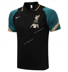 2021-2022 Liverpool Black Thailand Soccer Polo Shirt-815