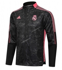 2021-2022 Real Madrid Black Thailand Soccer Jacket -815