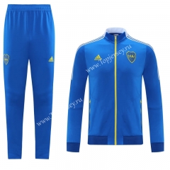 2021-2022 Boca Juniors Camouflage Blue Thailand Soccer Jacket Uniform-LH