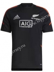 2022 All Blacks Home Black Thailand Rugby Shirt