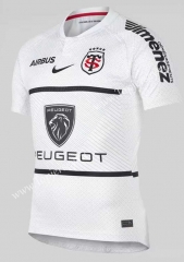 2021-2022 Toulouse Away White Thailand Rugby Shirt