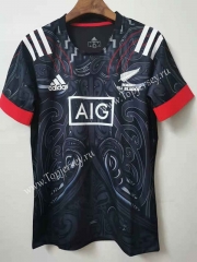 2021-2022 Maori Black Thailand Rugby Shirt