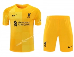 2021-2022 Liverpool Goalkeeper Yellow Thailand Soccer Uniform-418