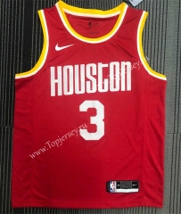Retro Version Houston Rockets Red #3 NBA Jersey-311