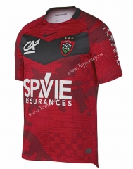 2021-2022 Toulouse Home Red Thailand Rugby Shirt