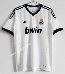 Retro Version 12-13 Real Madrid Home White Thailand Soccer Jersey AAA-C1046