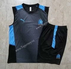 2021-2022 Olympique de Marseille Pad printing Gray Thailand Soccer Vest Uniform-815